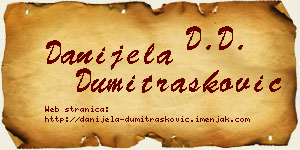 Danijela Dumitrašković vizit kartica